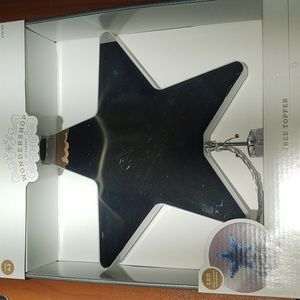 Wonder shop LED light up star tree topper target neon colorful rainbow Christmas